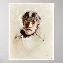 Autoportrait par Berthe Morisot Affiche