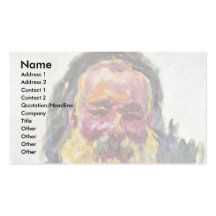 Autoportrait par Claude Monet Modèles De Cartes De Visite
