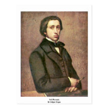 Autoportrait. Par Edgar Degas Carte Postale