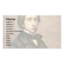 Autoportrait. Par Edgar Degas Modèle De Carte De Visite