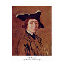 Autoportrait par Thomas Gainsborough Carte Postale