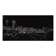Autoroute noire cartes avec photo