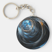 Autour de l'art abstrait Keychain du monde Porte-clefs
