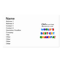 Autrement connu en tant que cadeaux du grand-papa  carte de visite