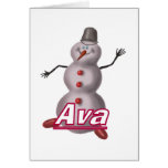 Ava a personnalisé des cartes