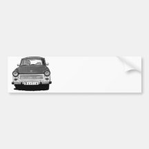 Avant de voiture de Trabant, noir et blanc, Berlin Autocollant Pour Voiture