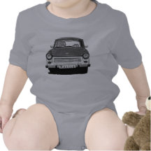 Avant de voiture de Trabant, noir et blanc, Berlin Body Pour Bébé