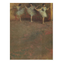 Avant le ballet (détail) par Edgar Degas Cartes Postales