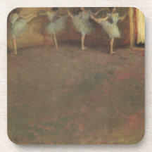 Avant le ballet (détail) par Edgar Degas Sous-bock