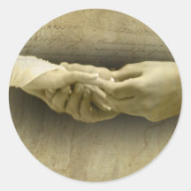 Avec cet anneau, amour vintage romantique de maria adhésifs