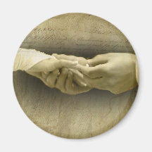 Avec cet anneau, amour vintage romantique de maria magnets