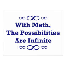 Avec des maths, les possibilités sont infinies cartes postales