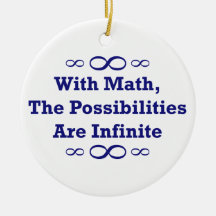 Avec des maths, les possibilités sont infinies décorations de noël