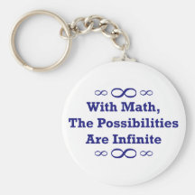 Avec des maths, les possibilités sont infinies porte-clés