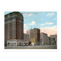 Avenue du Michigan., cru de Chicago Cartes Postales