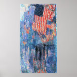 Avenue sous la pluie, Hassam, impressionisme vinta Affiches