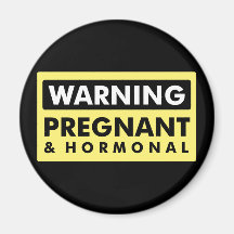 Avertissement : Enceinte et hormonal Aimant Pour Réfrigérateur