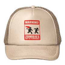 Avertissement ! Les zombis peuvent être chapeau in Casquettes