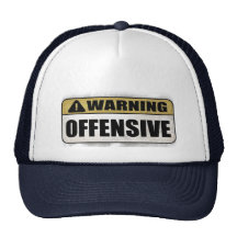 Avertissement : Offensif Casquettes De Camionneur