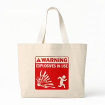 Avertissement ! Sac fourre-tout en service à explo sacs