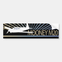 Aviation de Mooney M20 Autocollant Pour Voiture