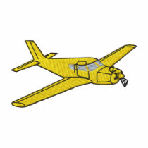 Avion à voilure basse polos brodés