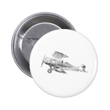 avion d'air vintage badges avec agrafe