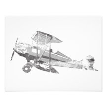 avion d'air vintage faire-parts