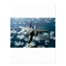 Avion de chasse carte postale