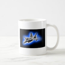 Avion de chasse du frelon F/A-18 bleu-clair Mugs