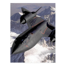 Avion de chasse supersonique carte postale
