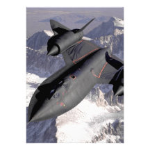 Avion de chasse supersonique invitations personnalisées