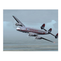 AVION DE CONSTELLATION -- HISTOIRE D'AVIATION ! CARTE POSTALE