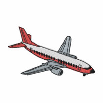 Avion de ligne commerciale polos brodés