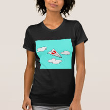 Avion de papier avec le coeur t-shirts