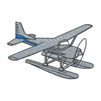 Avion de ponton polos brodés