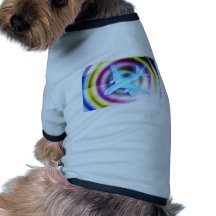 Avion psychédélique tee-shirt pour toutou
