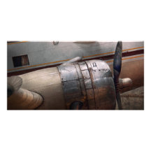 Avion - rugueux autour des bords cartes avec photo