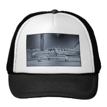 Avion" T-shirt blanc "noir de HDR d'image de photo Casquette De Camionneur