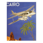 Avion vintage du Caire Egypte Afrique d'affiche de Cartes Postales