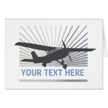 Avions à haute voilure carte de vœux