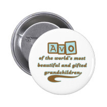 Avo des petits-enfants doués badges publicitaires