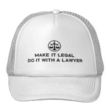 Avocat drôle casquettes de camionneur