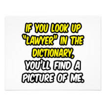 Avocat en dictionnaire… mon image invitation personnalisable