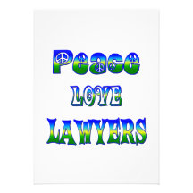 Avocats d'amour de paix faire-parts