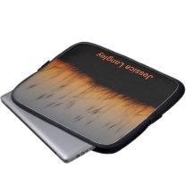 Avoine et dunes de mer au coucher du soleil housses pour  ordinateur portable