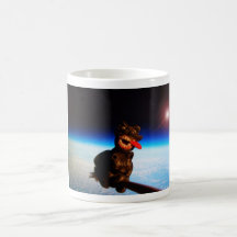 avoine sur un manche à  balai au-dessus d'earth5,  mugs