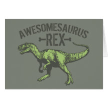 Awesomesaurus Rex Carte De Vœux