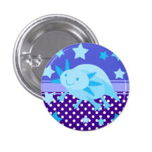 Axolotl cyan d'étoile bleue pin's