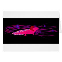 Axolotl Pinky Carte De Vœux